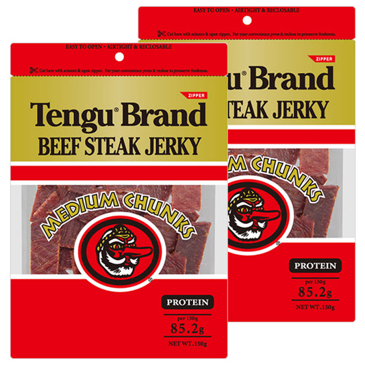 テングビーフジャーキー ミディアムチャンク レギュラー 150g ポストお届け便セット