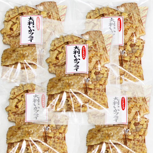 送料込み 広島名産 得々大判 いかフライ 126g 5袋セット しっとりやわらかタイプ イカ天 おつまみ 魷脆餅 下酒菜