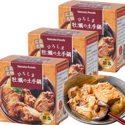 ひろしま牡蠣の土手鍋缶 牡蠣みそ煮 155g 3缶セット TAU