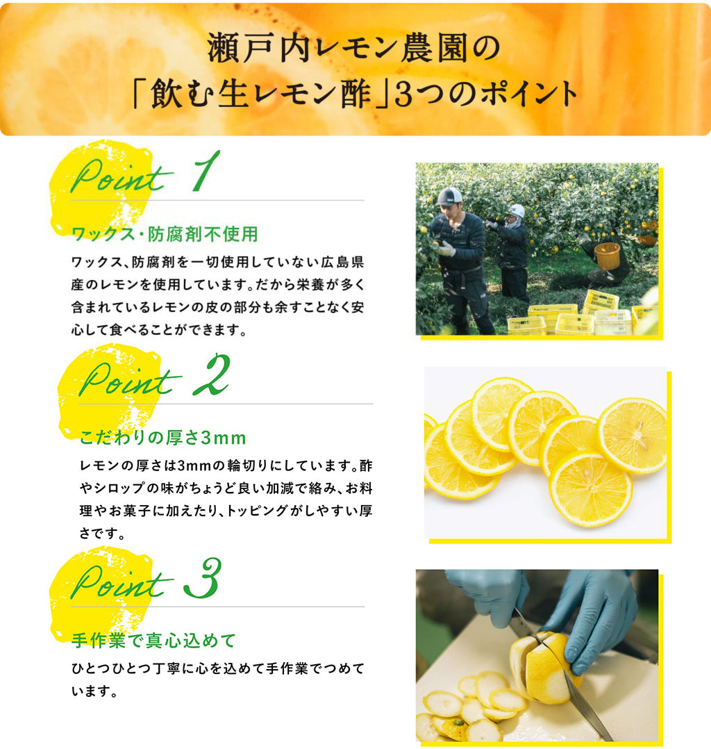 ヤマトフーズ 瀬戸内レモン＆りんご酢 220g 3本セット 広島県産レモン使用 化学調味料無添加
