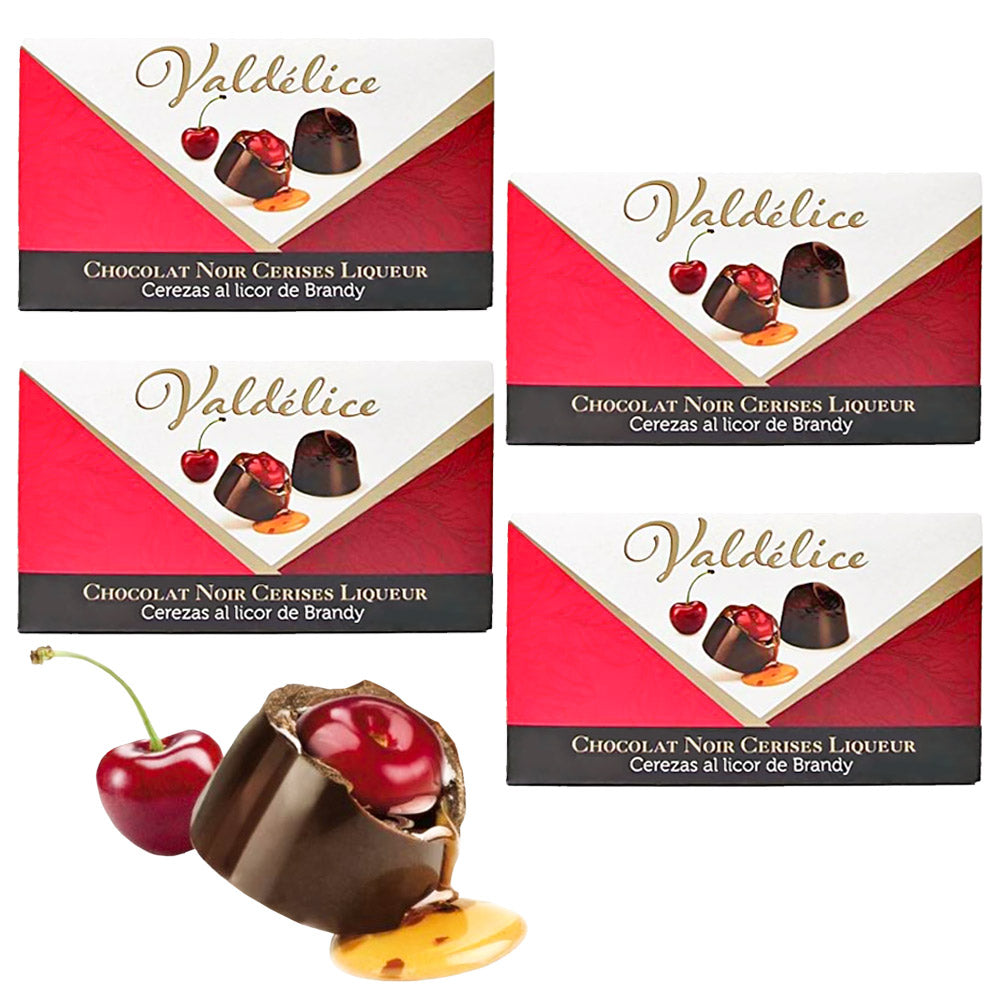 バルデリス チェリー ブランデーチョコレート １３８ｇ（１２粒） ４箱セット 送料込み スペインチョコ フルーツピールチョコ 輸入チョコ クール便