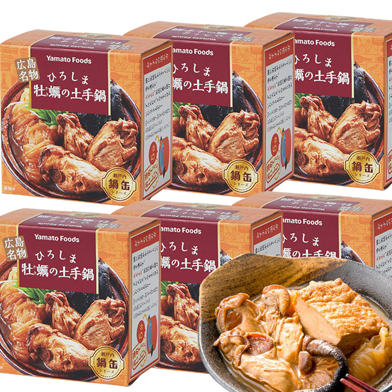 ひろしま牡蠣の土手鍋缶 牡蠣みそ煮 155g 6缶セット　TAU