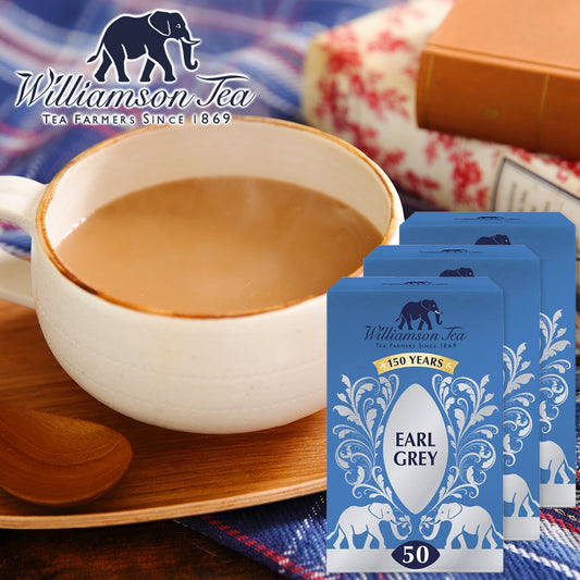 Williamson Tea ウィリアムソンティー アールグレイ ティーバック 3箱 (1箱2.5ｇ×50P) 送料込み 紅茶 ケニア イギリス