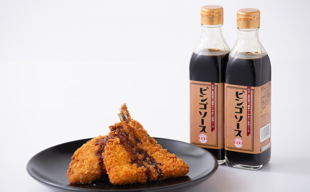 ビンゴソース ６本（３５０ｇ×６） 送料込み ウスターソースがベースに甘口と秘伝の香り ご当地ソース 広島県備後のソース お土産