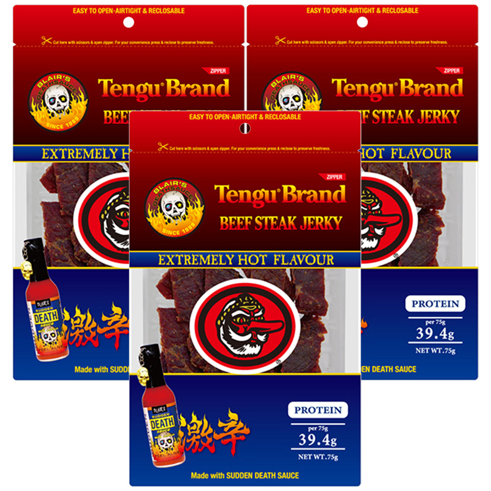 テングビーフジャーキー 激辛 75g ポストお届け便セット