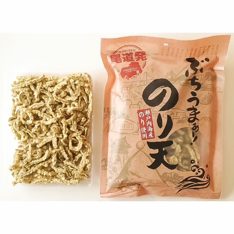 砂田食品 尾道発ぶちうまぁ のり天 140g　広島尾道名産 瀬戸内海産のり使用 送料無料 おつまみ 海苔脆餅 下酒菜 砂田食品