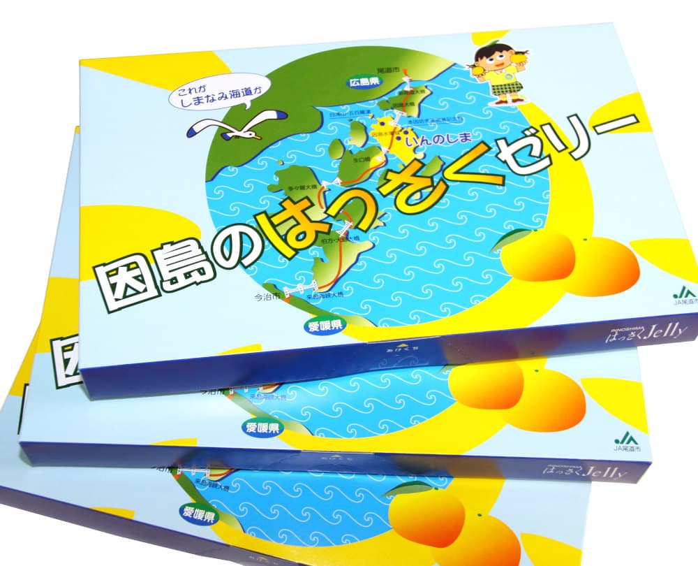 広島銘菓 因島のはっさくゼリー 進物箱入り 12個入り 3箱セット 78g×12個×3箱