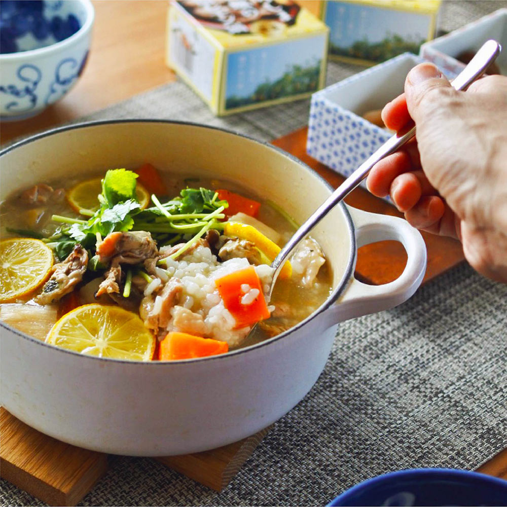 ひろしま牡蠣の塩レモン鍋缶 瀬戸内レモンピール使用 150g 6缶セット　TAU