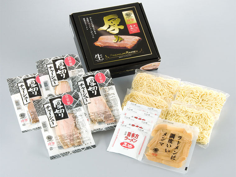 河京 喜多方ラーメン プレミアム厚み4食の商品画像