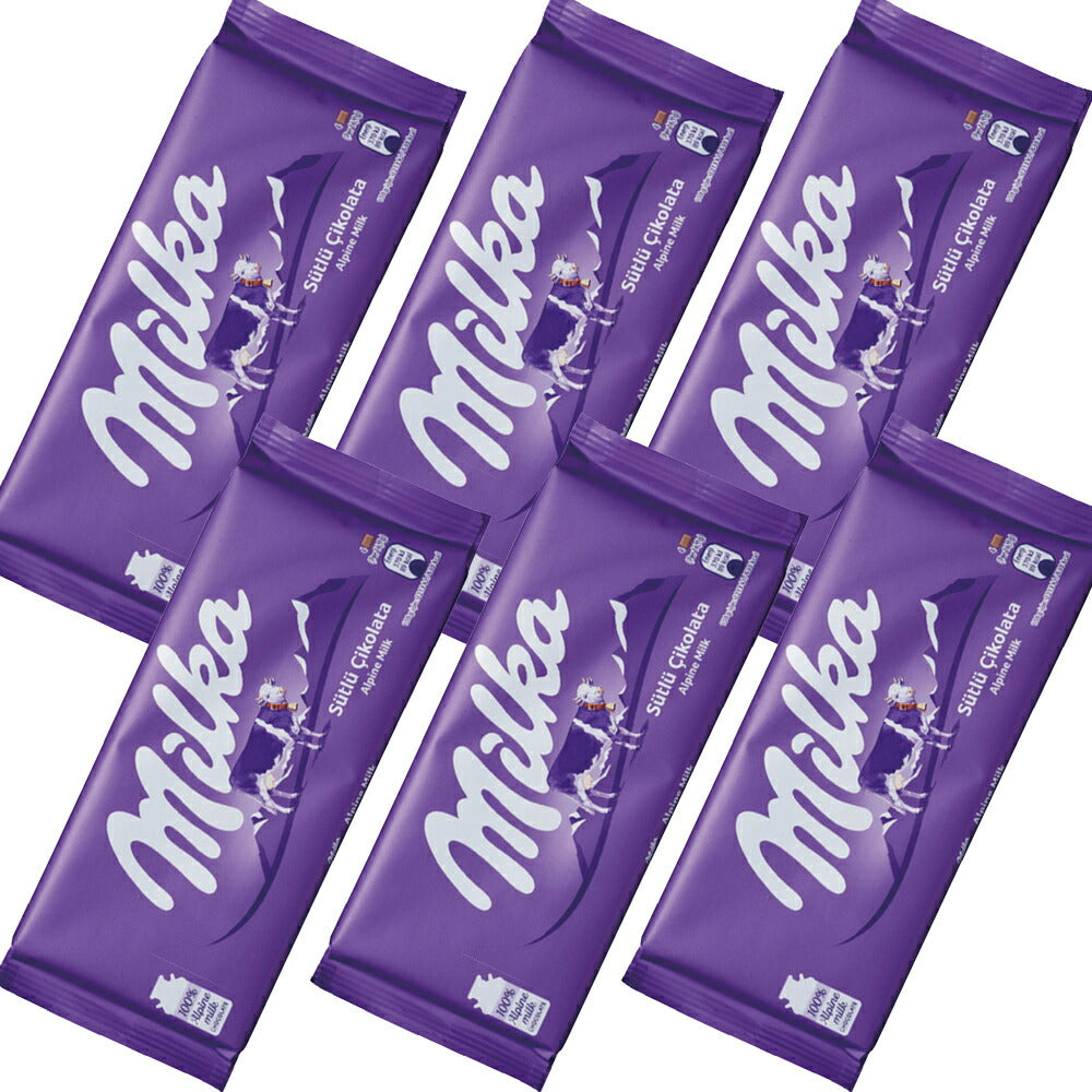 ミルカ チョコレート アルペンミルク １００ｇ ６個セット 送料無料 ドイツチョコ 世界のトップブランドの商品画像