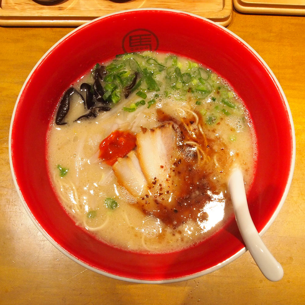 広島 豚骨 生ラーメン 我馬(がば) 赤馬 2食×2袋