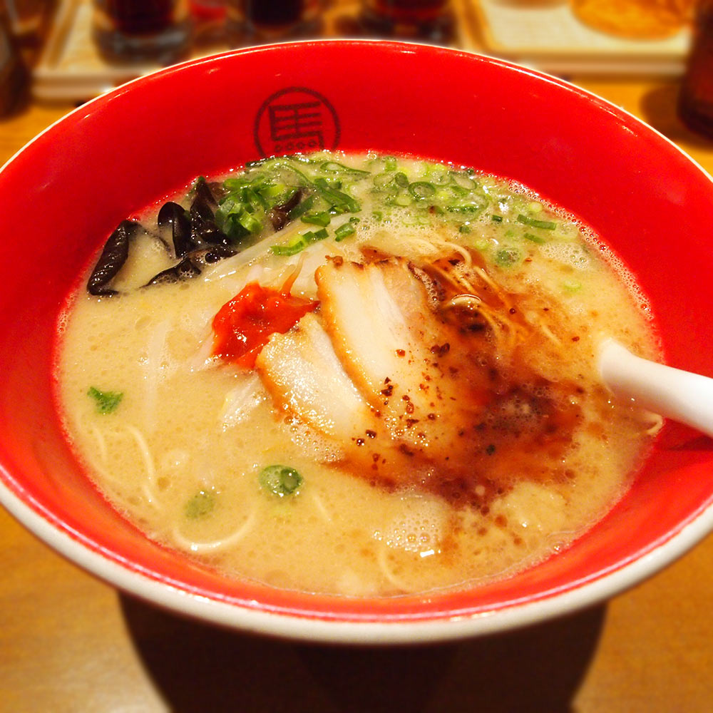 広島 豚骨 生ラーメン 我馬(がば) 赤馬 2食×2袋