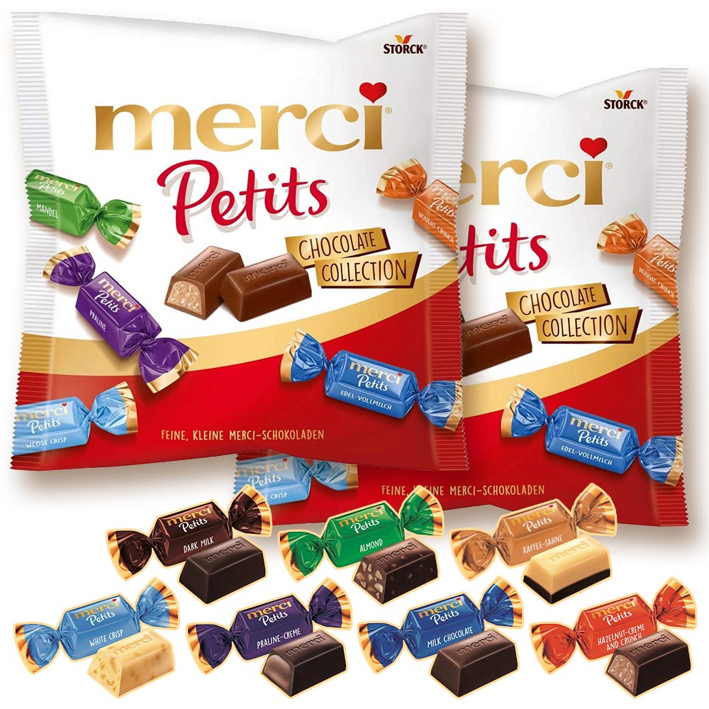 送料無料 ストーク メルシー プチ チョコレート コレクション １２５ｇ ２袋セット ７種類の味 ドイツ チョコの商品画像