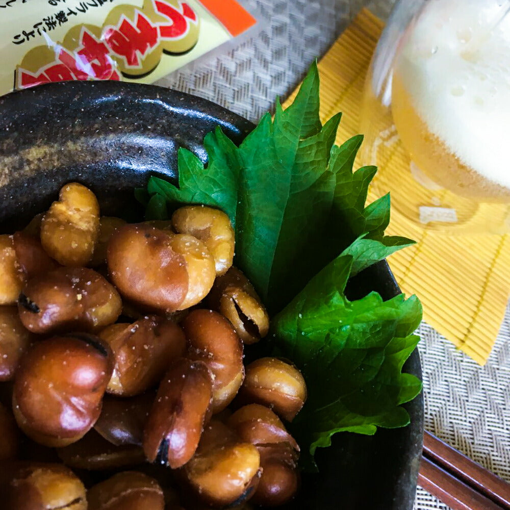 ミツヤ 皮なしイカリ豆(塩味) 80g 4０袋セット 瀬戸内の花藻塩使用 ドライビーンズ