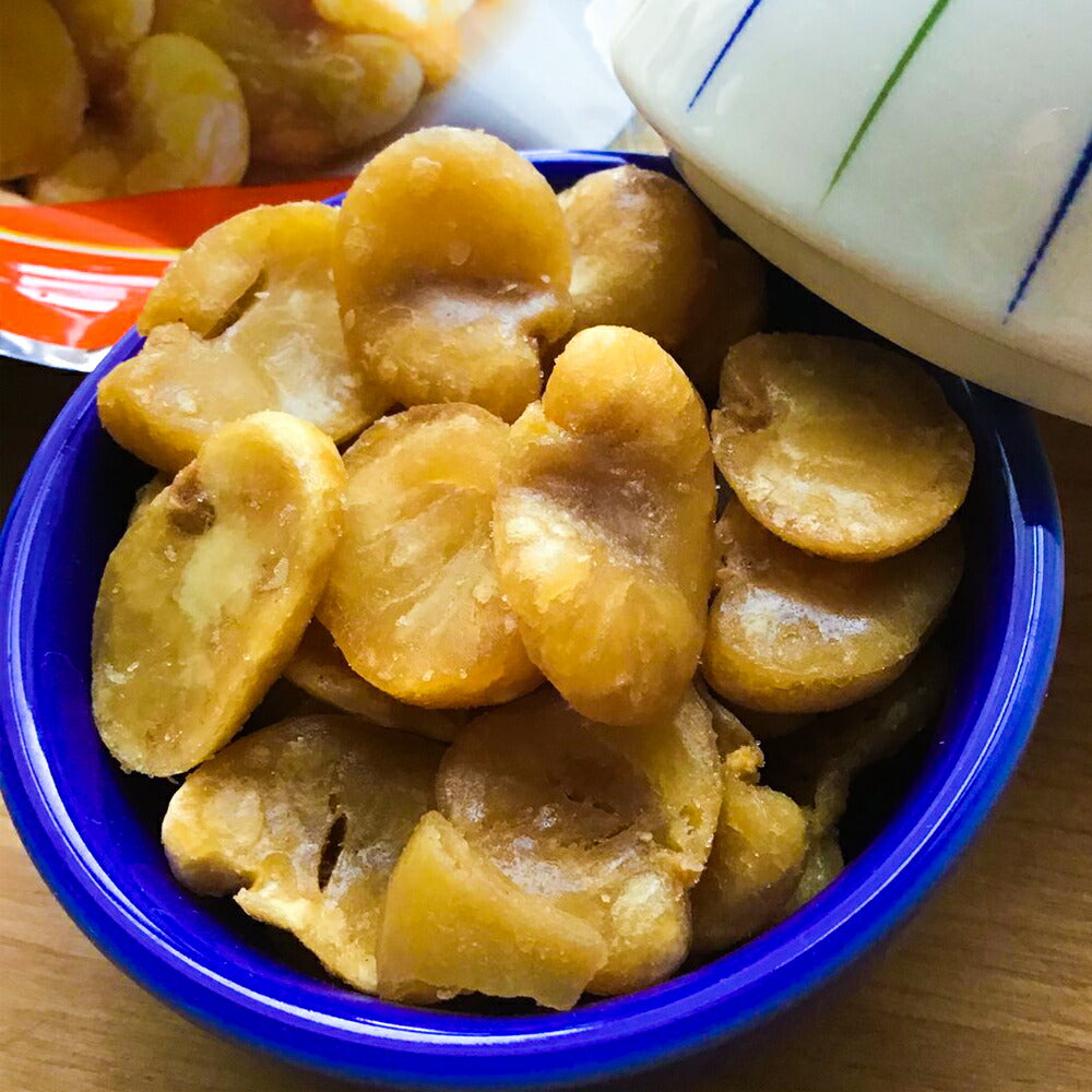 ミツヤ 皮なしイカリ豆(塩味) 80g 4０袋セット 瀬戸内の花藻塩使用 ドライビーンズ