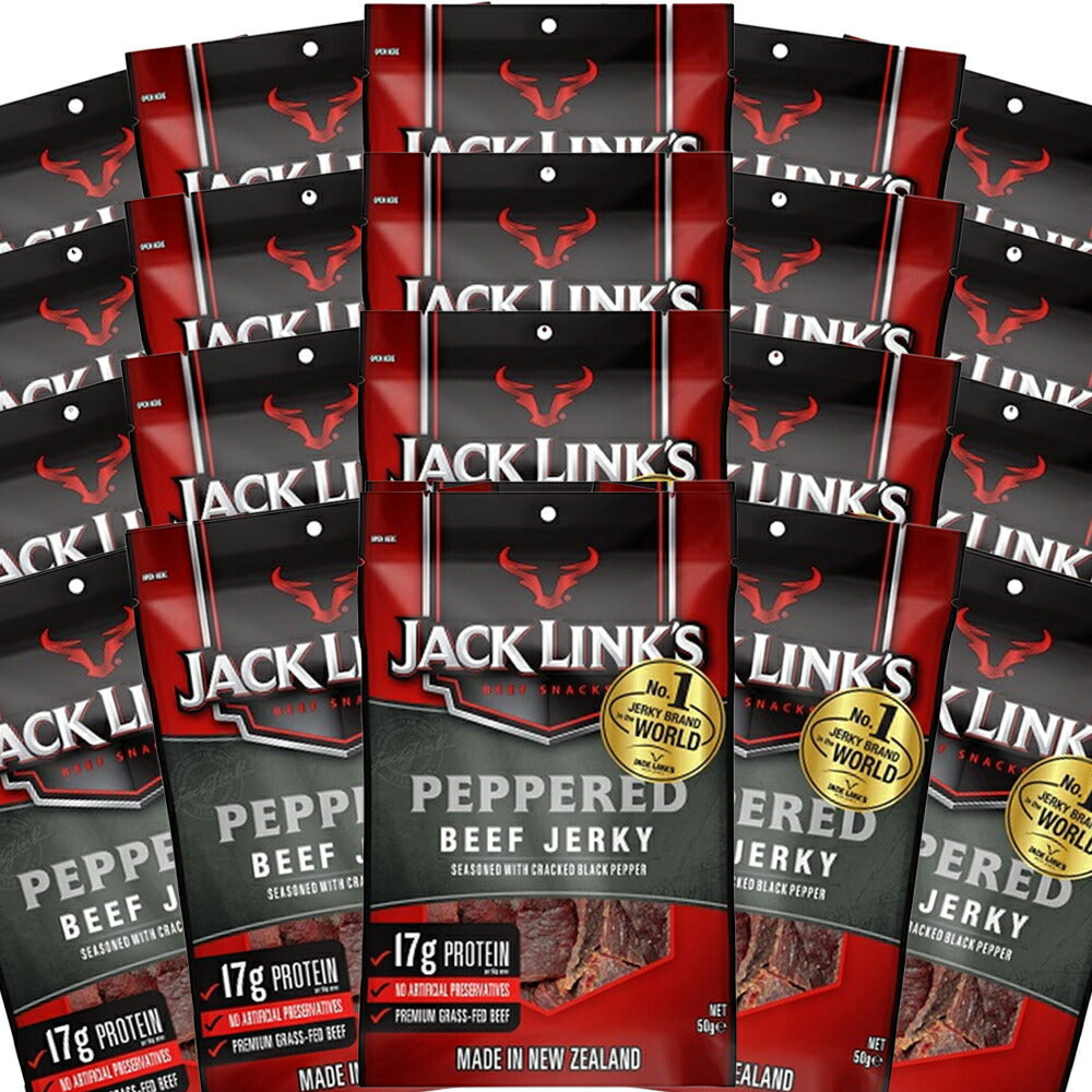 ジャックリンクス ビーフジャーキー ペッパー 20袋セット(50g×20) 送料無料 おつまみ USAジャーキーの商品画像