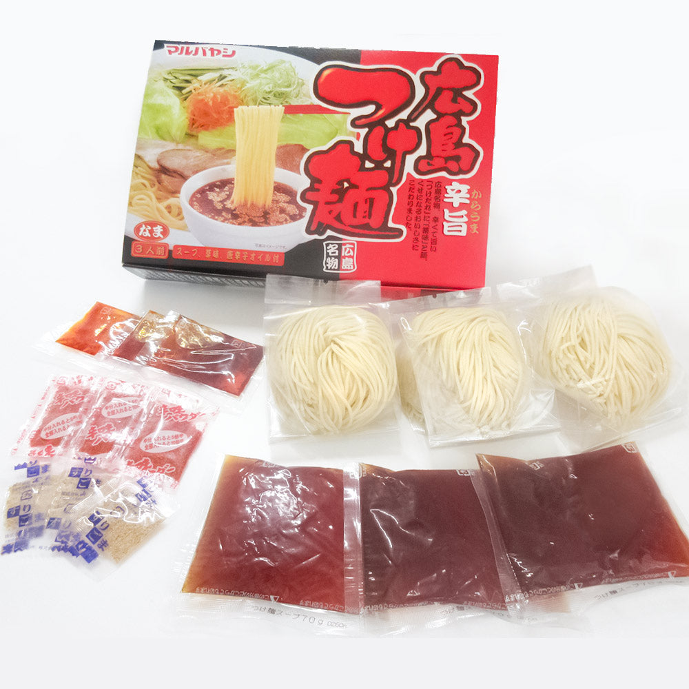 マルバヤシ 辛さ増量 広島つけ麺 生麺タイプ 3人前 2箱セット